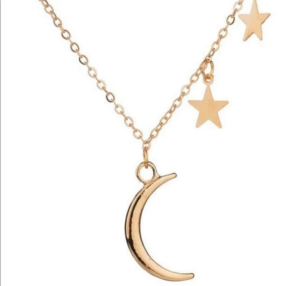 • Lori • Moon + Star Necklace - Picture 2 of 4